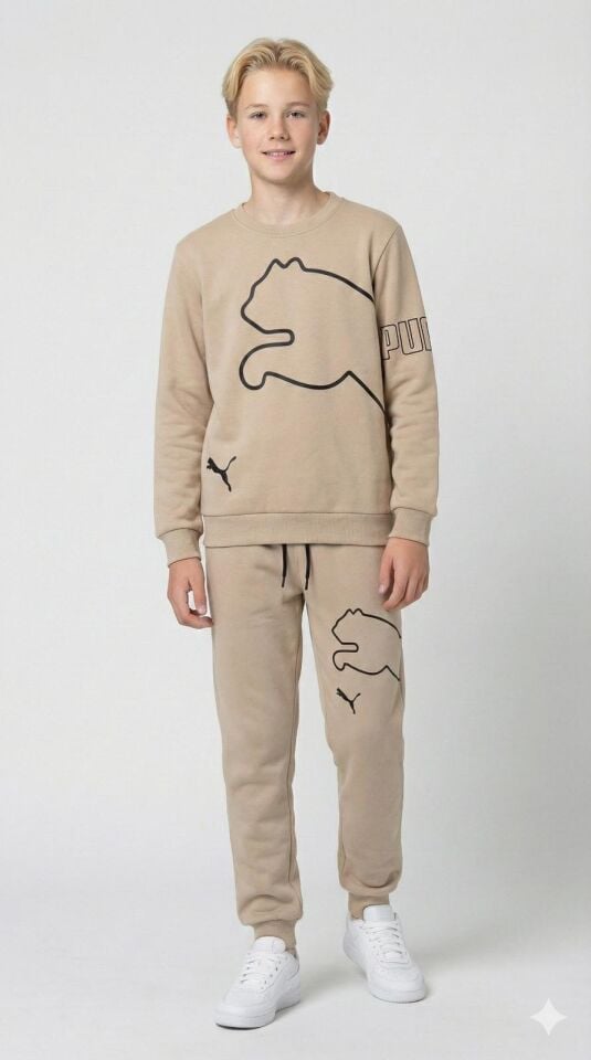 PUMA BASKILI KIŞLIK ERKEK ÇOCUK TAKIMI