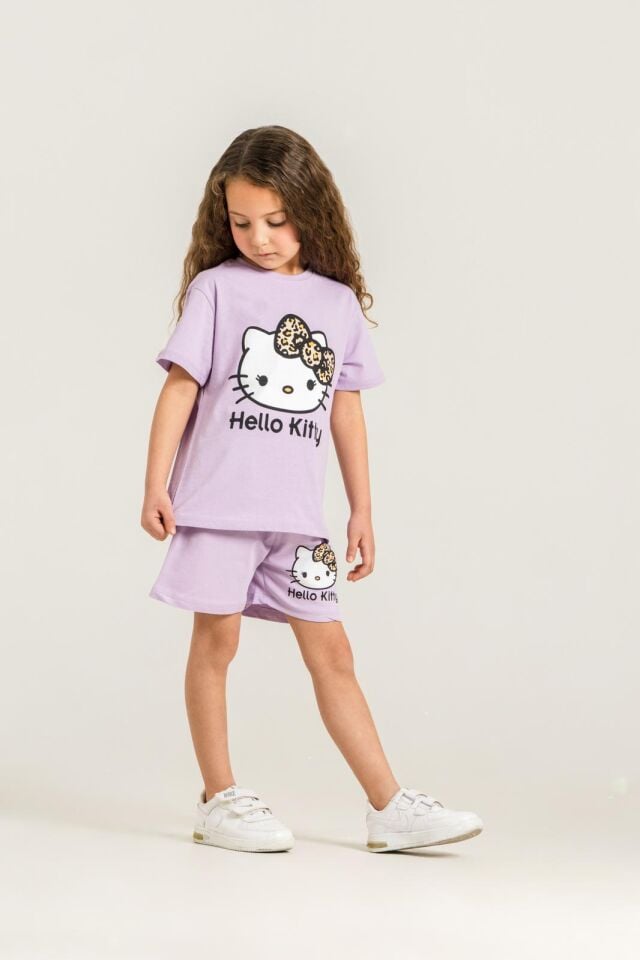 HELLO KİTTY BASKILI YAZLIK KIZ ÇOCUK TAKIMI