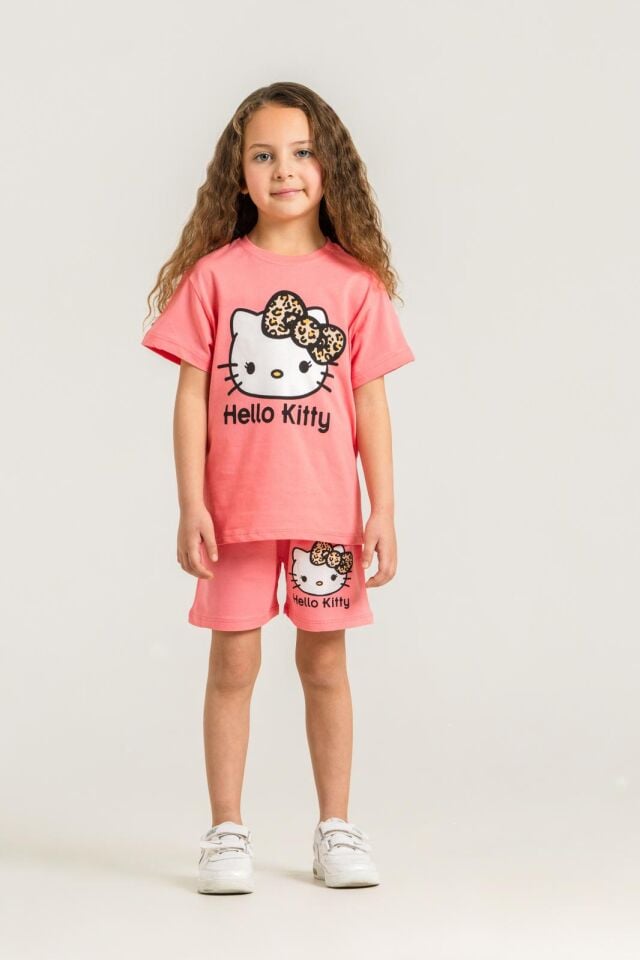 HELLO KİTTY BASKILI YAZLIK KIZ ÇOCUK TAKIMI