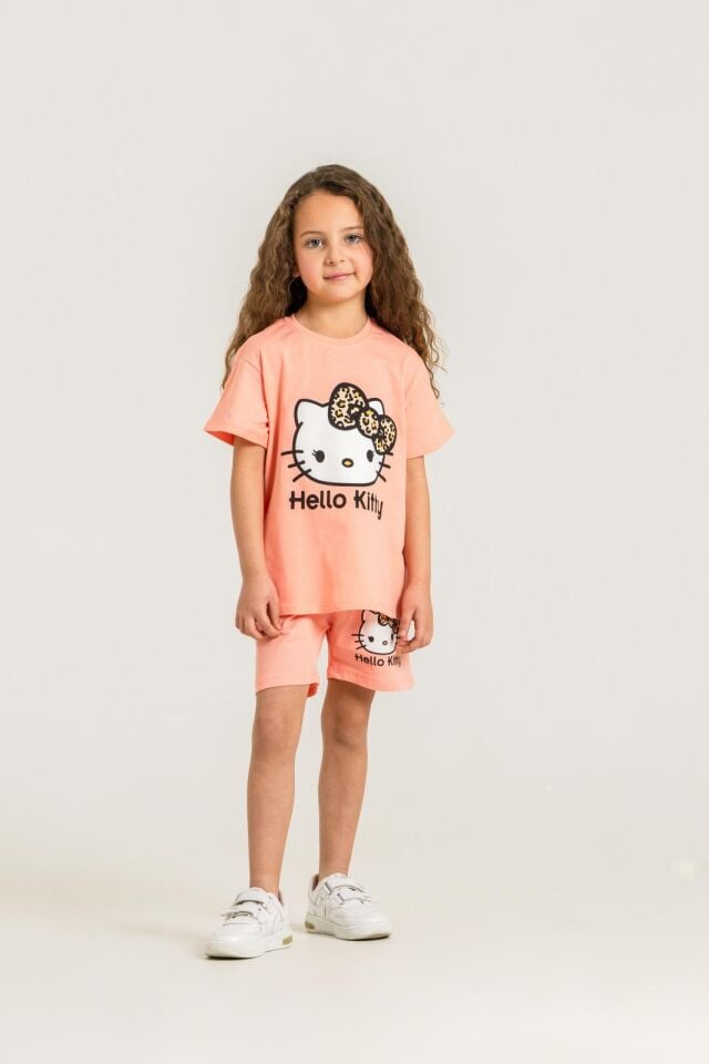 HELLO KİTTY BASKILI YAZLIK KIZ ÇOCUK TAKIMI