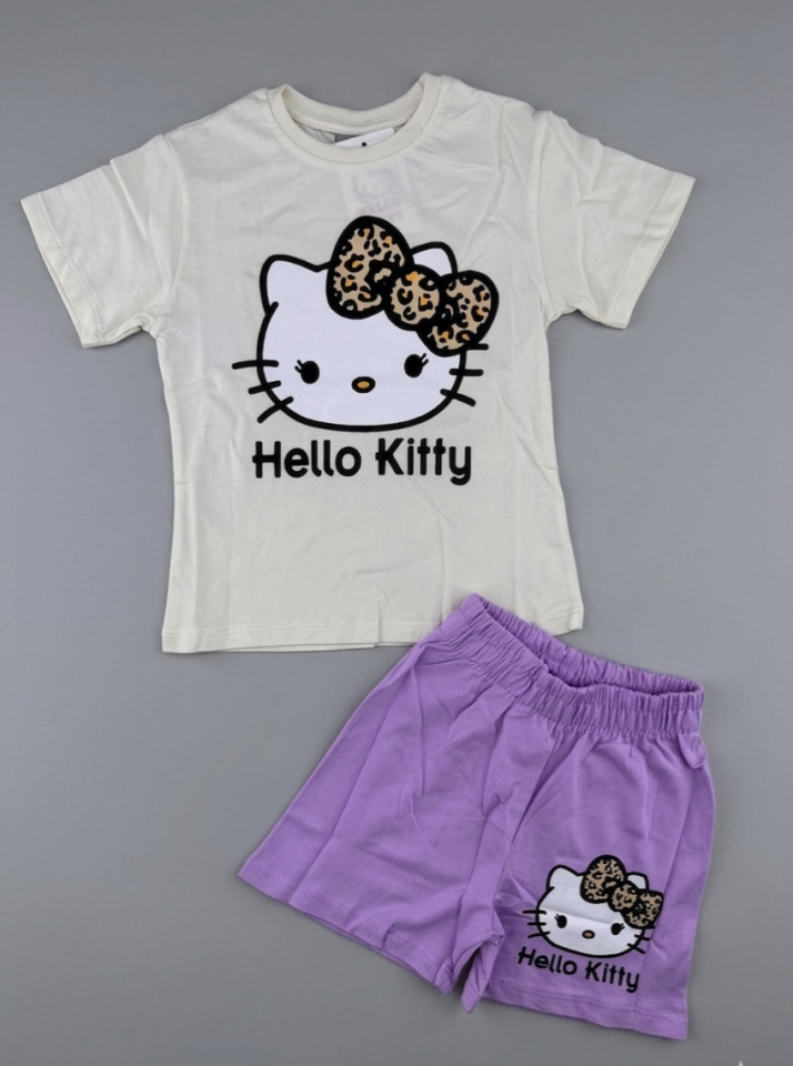 HELLO KİTTY BASKILI YAZLIK KIZ ÇOCUK TAKIMI