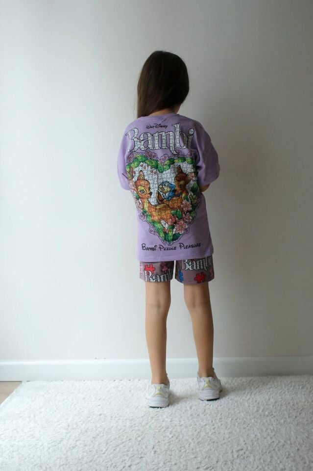 BAMBİ BASKILI YAZLIK KIZ ÇOCUK TAKIMI