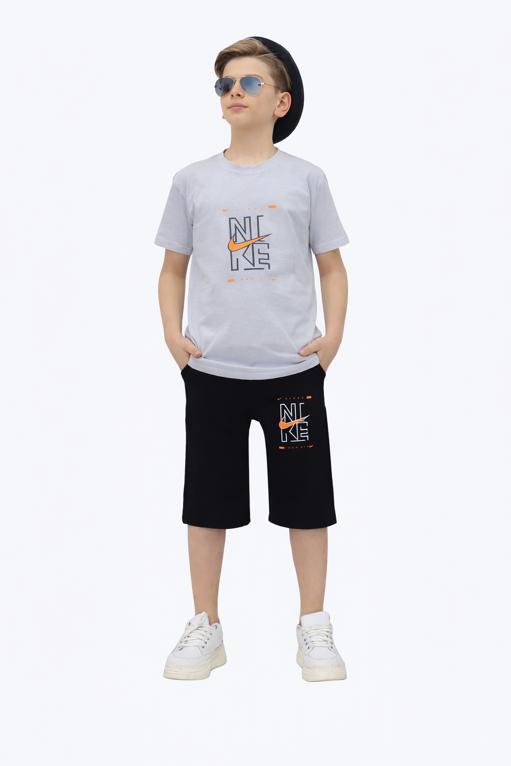 NİKE BASKILI YAZLIK ERKEK ÇOCUK TAKIMI