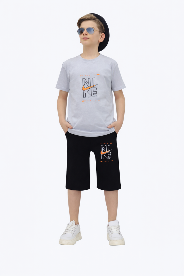 NİKE BASKILI YAZLIK ERKEK ÇOCUK TAKIMI
