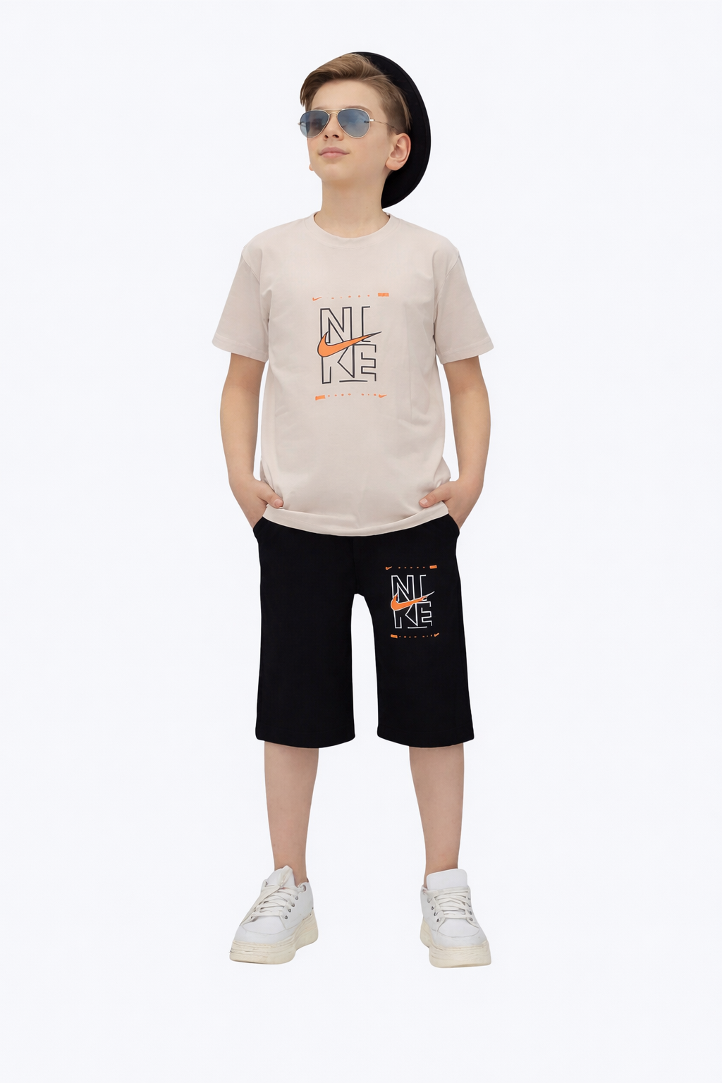 NİKE BASKILI YAZLIK ERKEK ÇOCUK TAKIMI