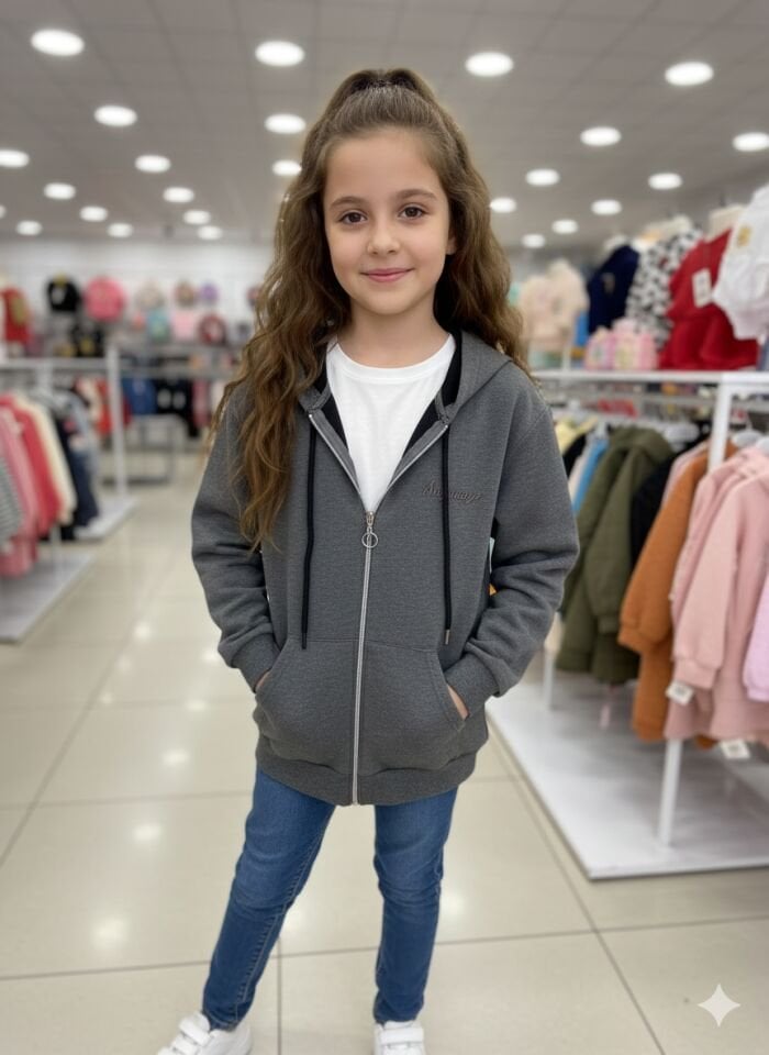 MEVSİMLİK FERMUARLI KAPŞONLU SWET