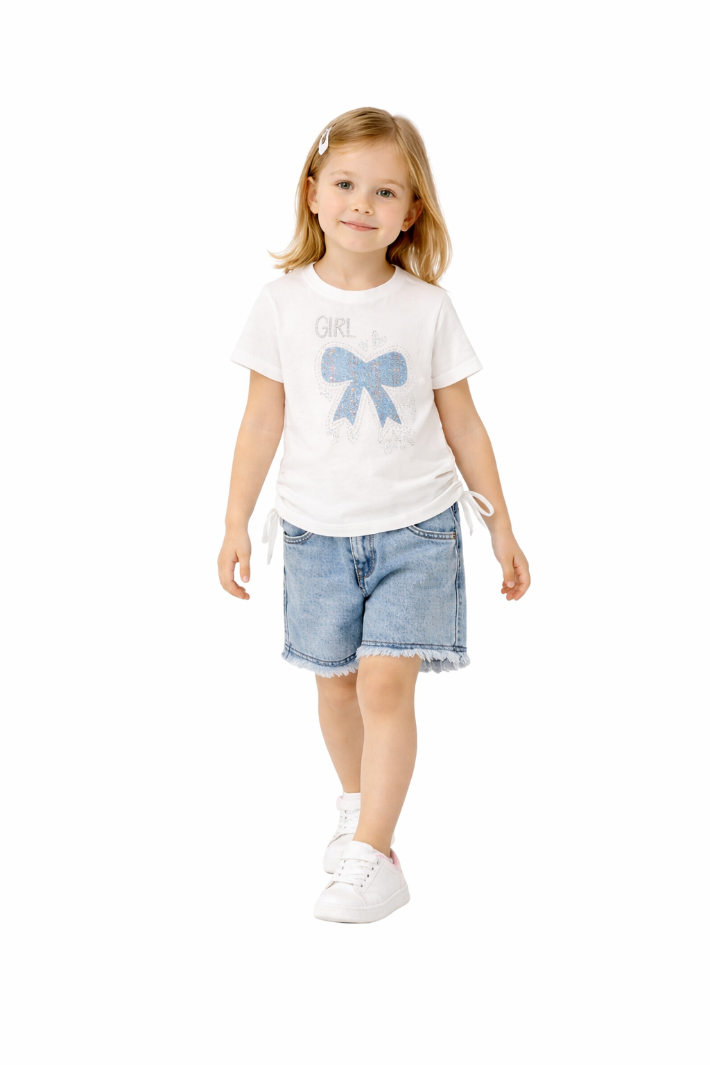 KOT ŞORTLU YAZLIK KIZ ÇOCUK TAKIM