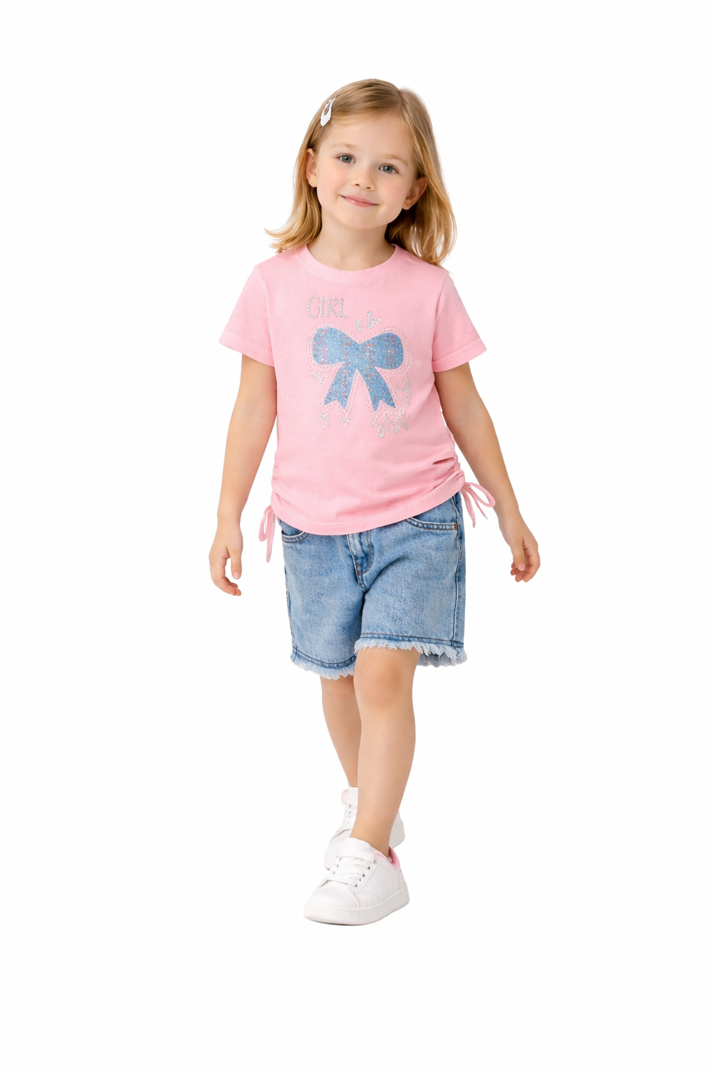 KOT ŞORTLU YAZLIK KIZ ÇOCUK TAKIM